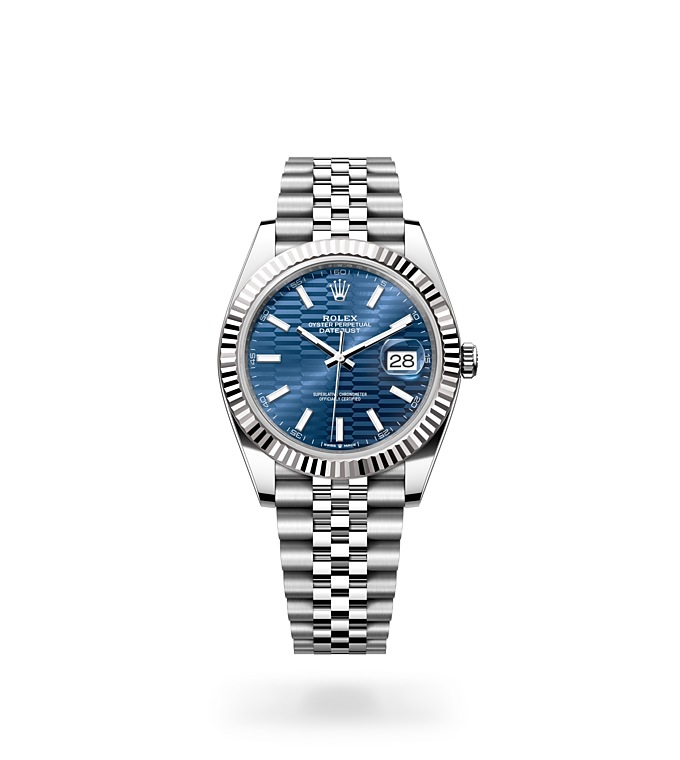 Rolex Datejust 41 Oyster, 41 mm, Oystersteel and white gold - M126334-0032 at Juwelier Wagner