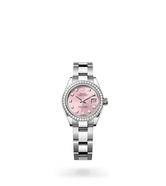 Rolex Lady-Datejust Oyster, 28 mm, Oystersteel, white gold and diamonds - M279384RBR-0004 at Juwelier Wagner