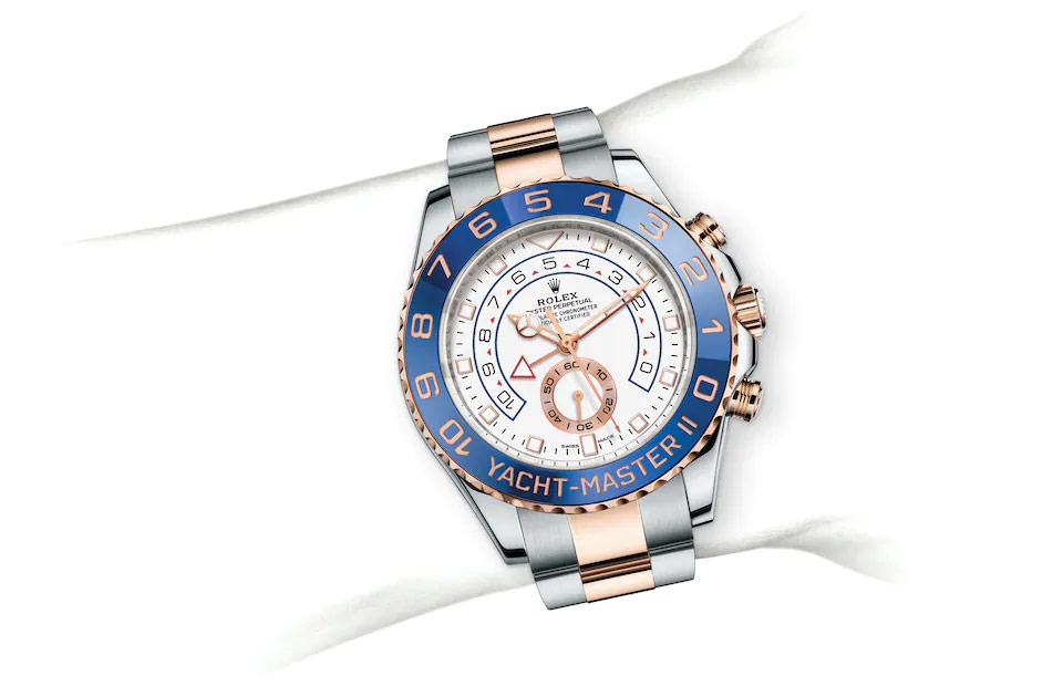 Rolex Yacht-Master II Oyster, 44 mm, Oystersteel and Everose gold M116681-0002 at Juwelier Wagner