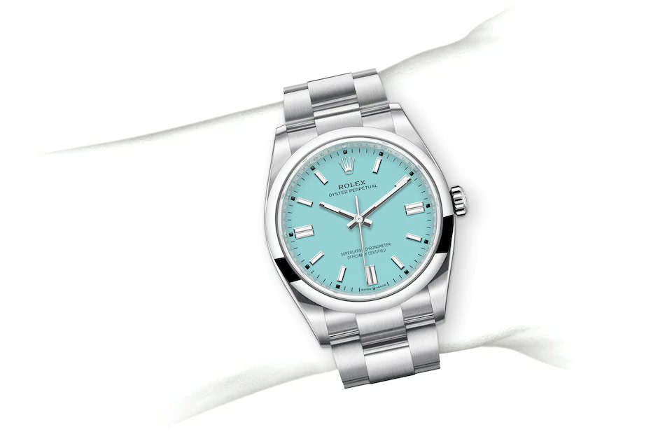 Rolex Oyster Perpetual 36 Oyster, 36 mm, Edelstahl Oystersteel M126000-0006 at Juwelier Wagner