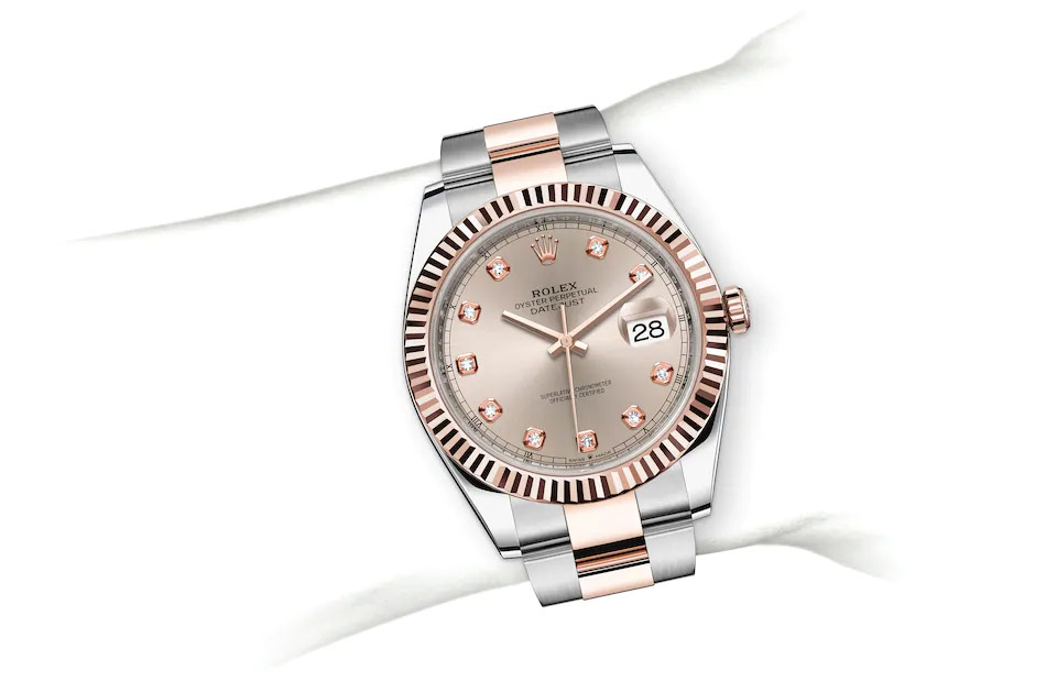Rolex Datejust 41 Oyster, 41 mm, Oystersteel and Everose gold M126331-0007 at Juwelier Wagner
