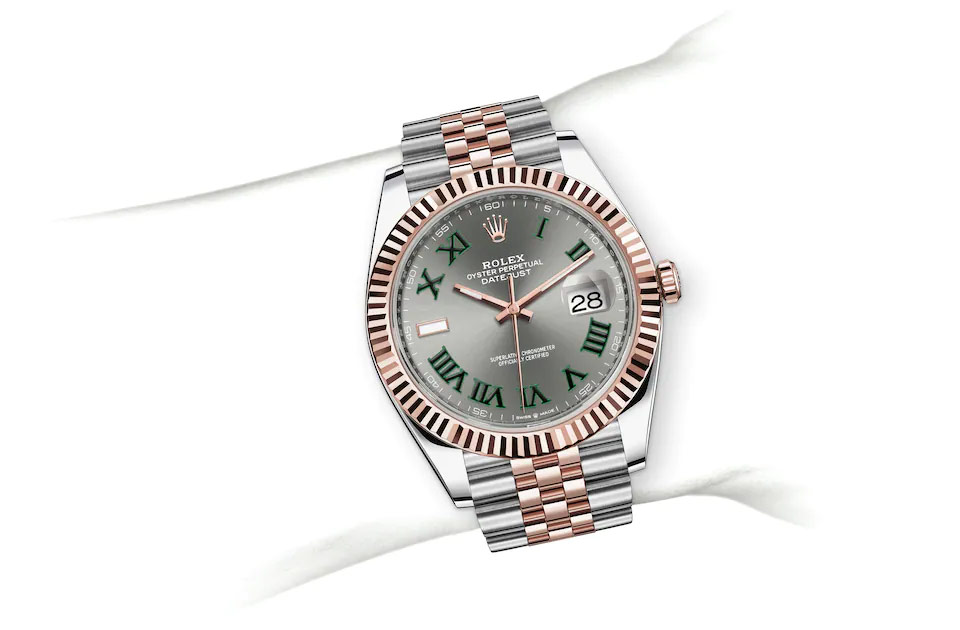 Rolex Datejust 41 Oyster, 41 mm, Oystersteel and Everose gold M126331-0016 at Juwelier Wagner