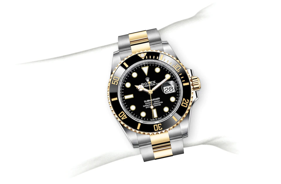 Rolex Submariner Date Oyster, 41 mm, Oystersteel and yellow gold M126613LN-0002 at Juwelier Wagner