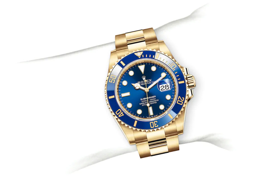 Rolex Submariner Date Oyster, 41 mm, yellow gold M126618LB-0002 at Juwelier Wagner