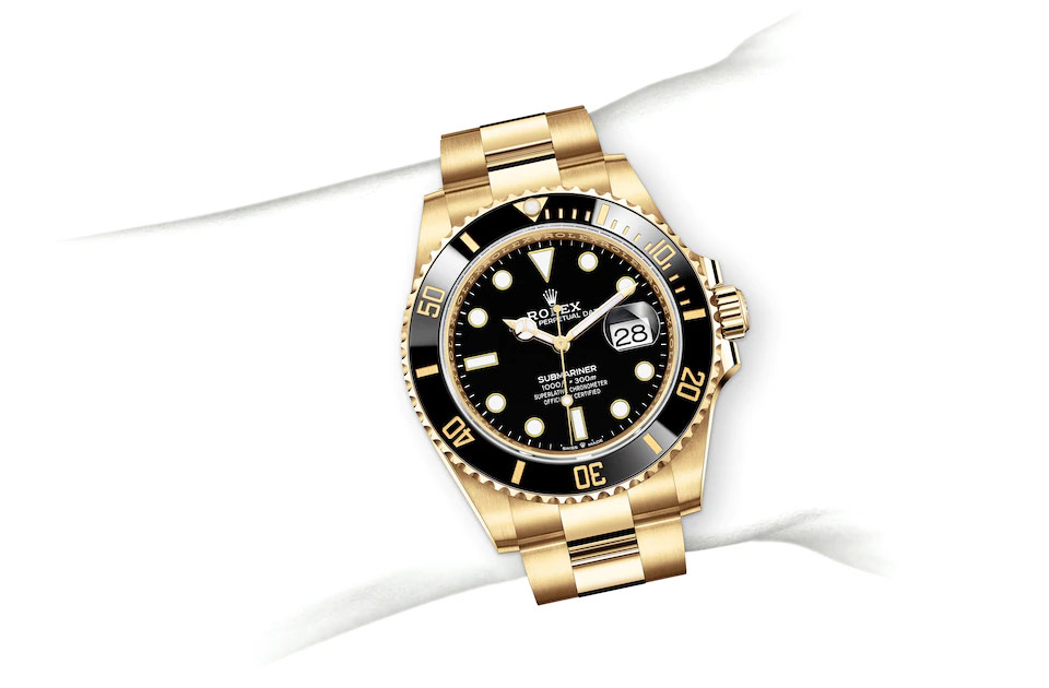 Rolex Submariner Date Oyster, 41 mm, yellow gold M126618LN-0002 at Juwelier Wagner
