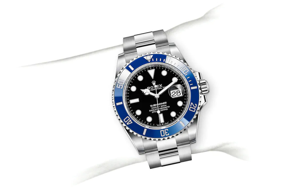 Rolex Submariner Date Oyster, 41 mm, white gold M126619LB-0003 at Juwelier Wagner
