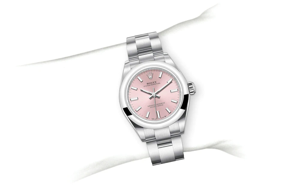 Rolex Oyster Perpetual 28 Oyster, 28 mm, Edelstahl Oystersteel M276200-0004 at Juwelier Wagner