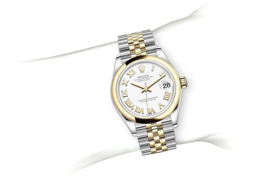 Rolex Datejust 31 Oyster, 31 mm, Oystersteel and yellow gold M278243-0002 at Juwelier Wagner