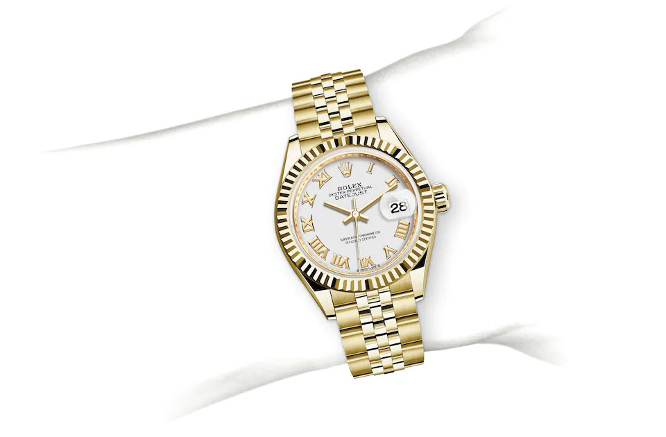 Rolex Lady‑Datejust Oyster, 28 mm, Gelbgold M279178-0030 at Juwelier Wagner