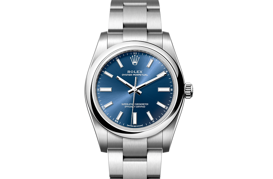 Rolex Oyster Perpetual 34 Oyster, 34 mm, Oystersteel - M124200-0003 at Juwelier Wagner