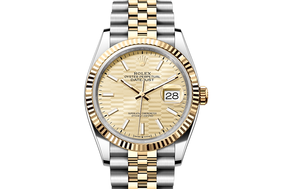 Rolex Datejust 36 Oyster, 36 mm, Oystersteel and yellow gold - M126233-0039 at Juwelier Wagner