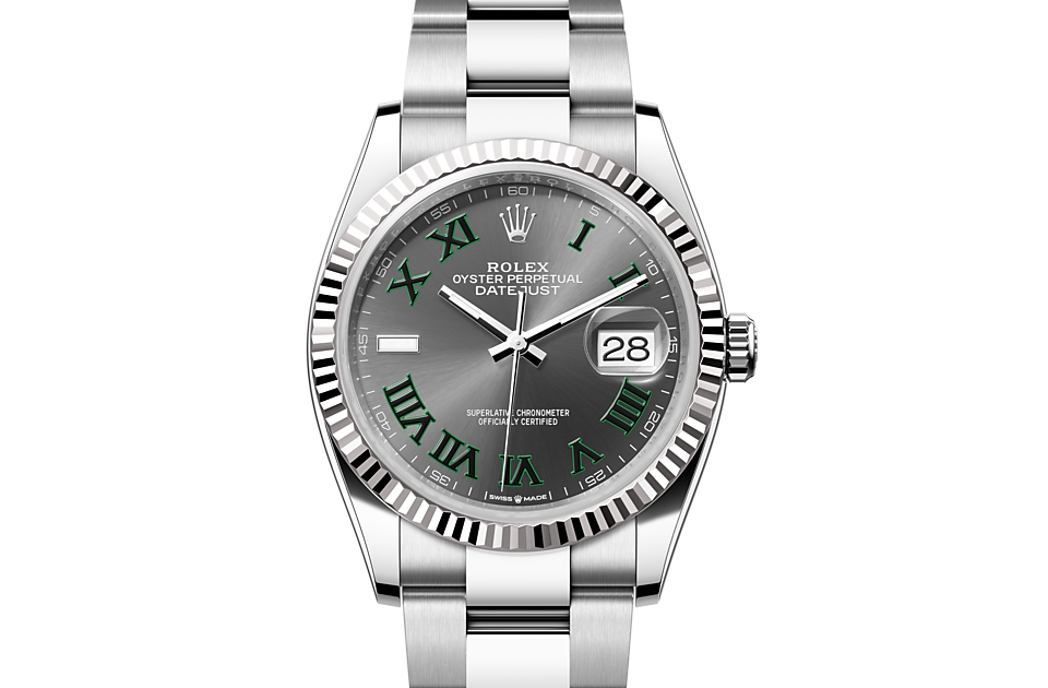 Rolex Datejust 36 Oyster, 36 mm, Oystersteel and white gold - M126234-0046 at Juwelier Wagner