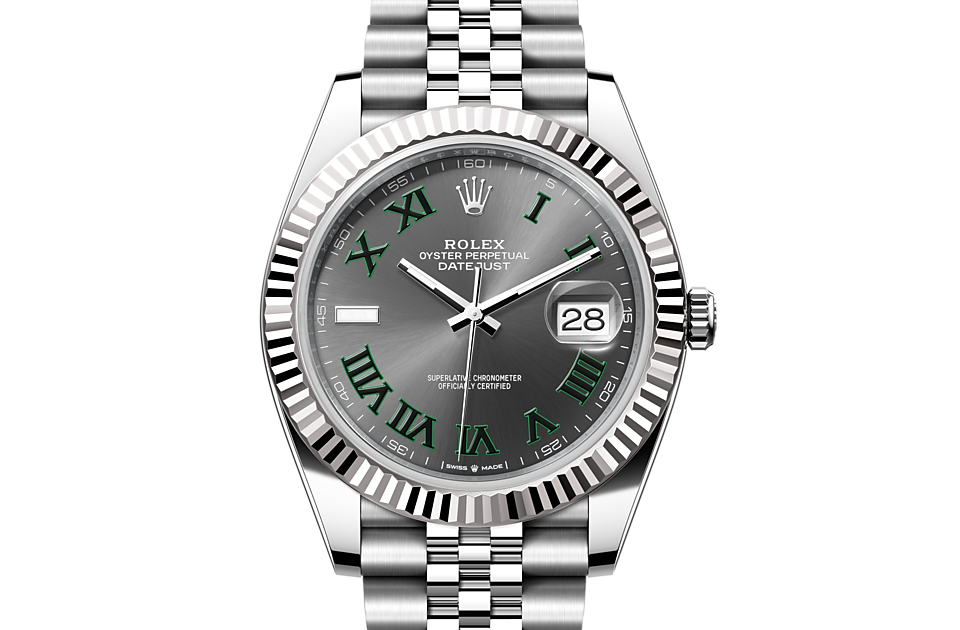 Rolex Datejust 41 Oyster, 41 mm, Oystersteel and white gold - M126334-0022 at Juwelier Wagner