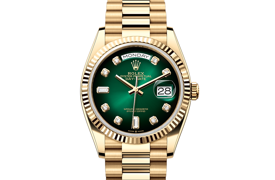 Rolex Day‑Date 36 Oyster, 36 mm, Gelbgold - M128238-0069 at Juwelier Wagner