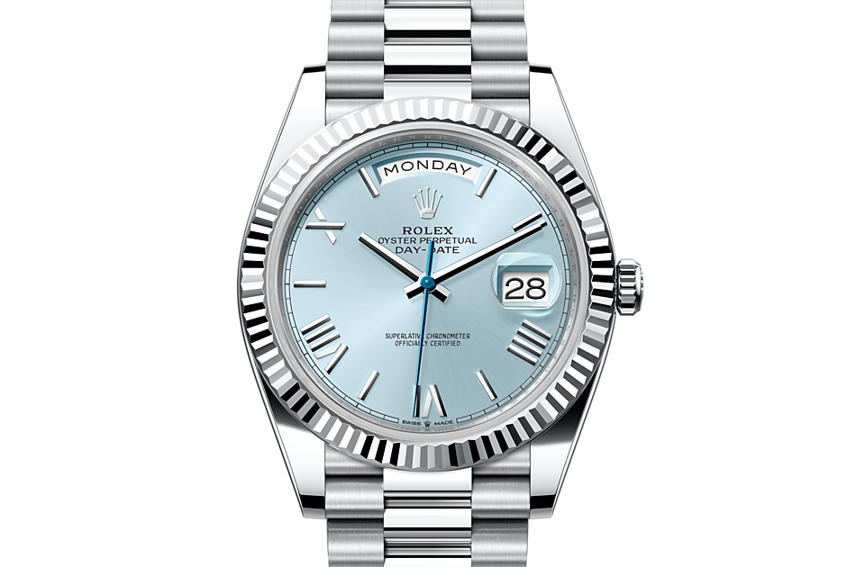 Rolex Day‑Date 40 Oyster, 40 mm, Platin - M228236-0012 at Juwelier Wagner