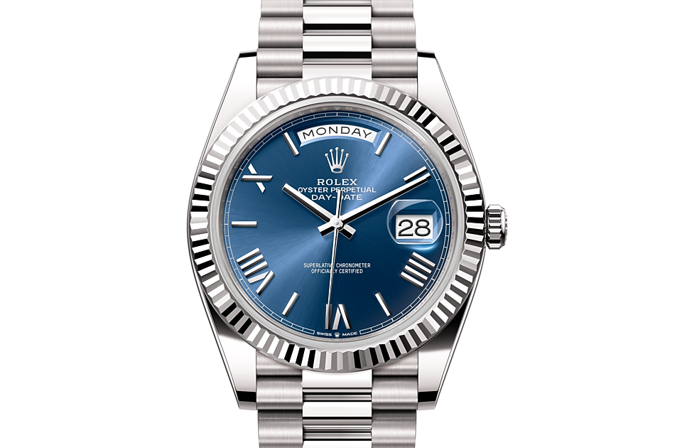 Rolex Day-Date 40 Oyster, 40 mm, white gold - M228239-0007 at Juwelier Wagner