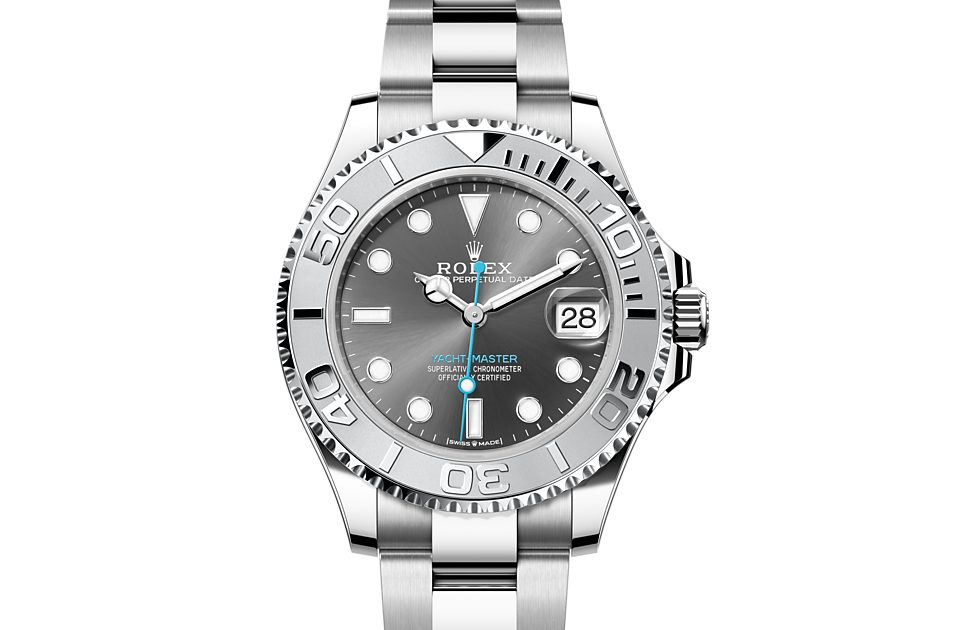 Rolex Yacht-Master 37 Oyster, 37 mm, Oystersteel and platinum - M268622-0002 at Juwelier Wagner
