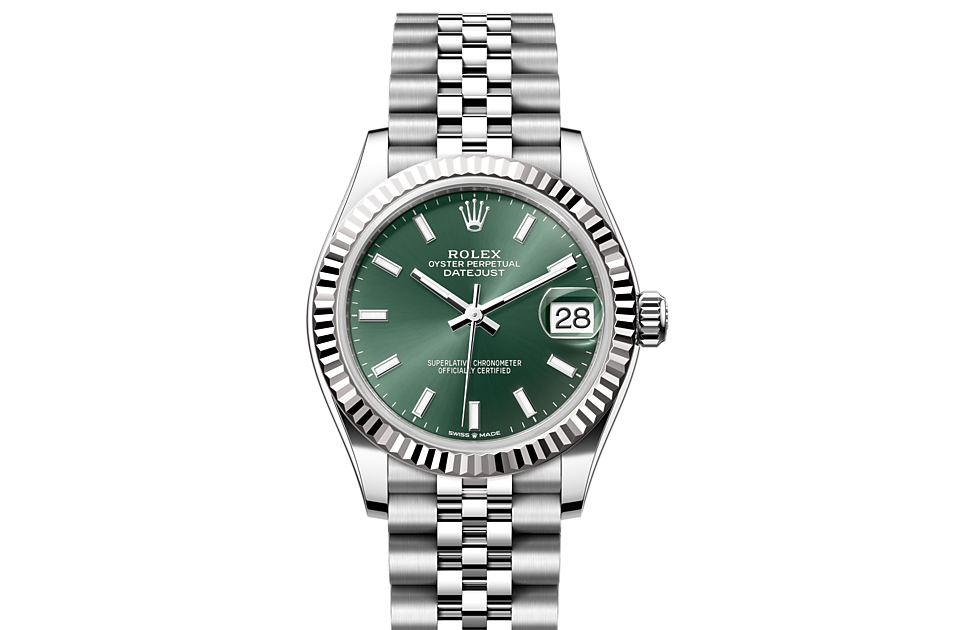 Rolex Datejust 31 Oyster, 31 mm, Oystersteel and white gold - M278274-0018 at Juwelier Wagner
