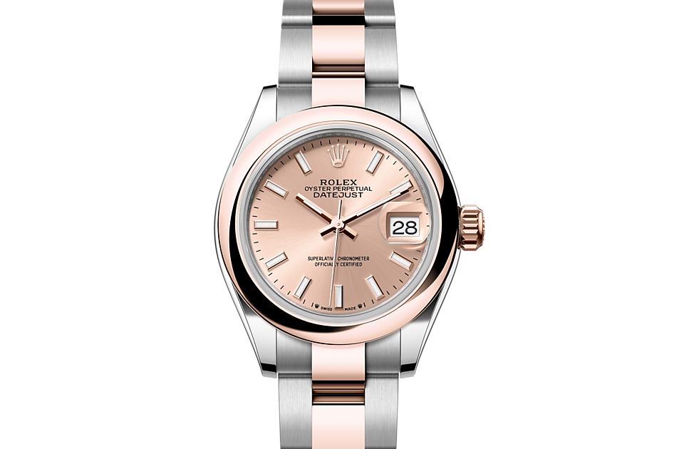 Rolex Lady-Datejust Oyster, 28 mm, Oystersteel and Everose gold - M279161-0024 at Juwelier Wagner