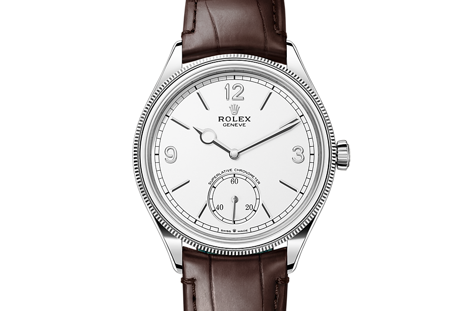 Rolex 1908 39 mm, 18 ct white gold, polished finish - M52509-0006 at Juwelier Wagner