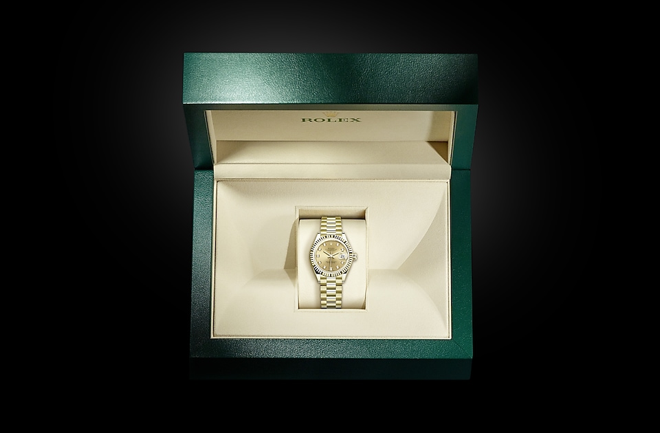 Rolex Lady-Datejust Oyster, 28 mm, yellow gold - M279178-0017 at Juwelier Wagner