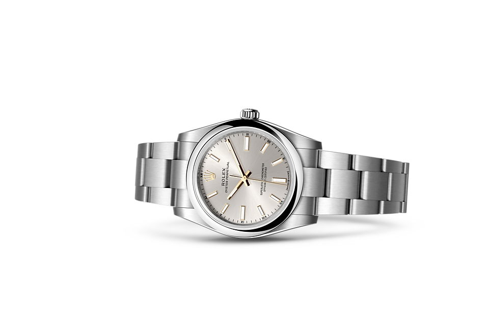 Rolex Oyster Perpetual 34 Oyster, 34 mm, Oystersteel - M124200-0001 at Juwelier Wagner
