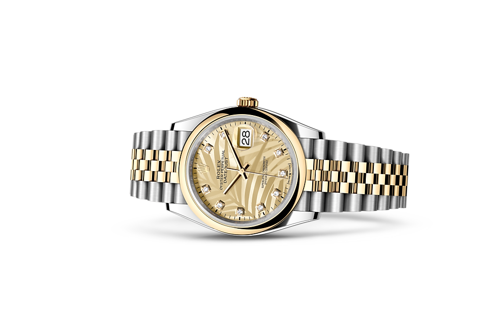 Rolex Datejust 36 Oyster, 36 mm, Oystersteel and yellow gold - M126203-0043 at Juwelier Wagner