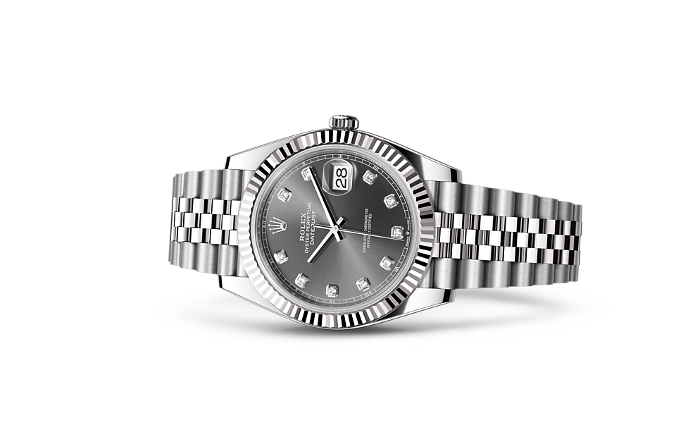 Rolex Datejust 41 Oyster, 41 mm, Oystersteel and white gold - M126334-0006 at Juwelier Wagner
