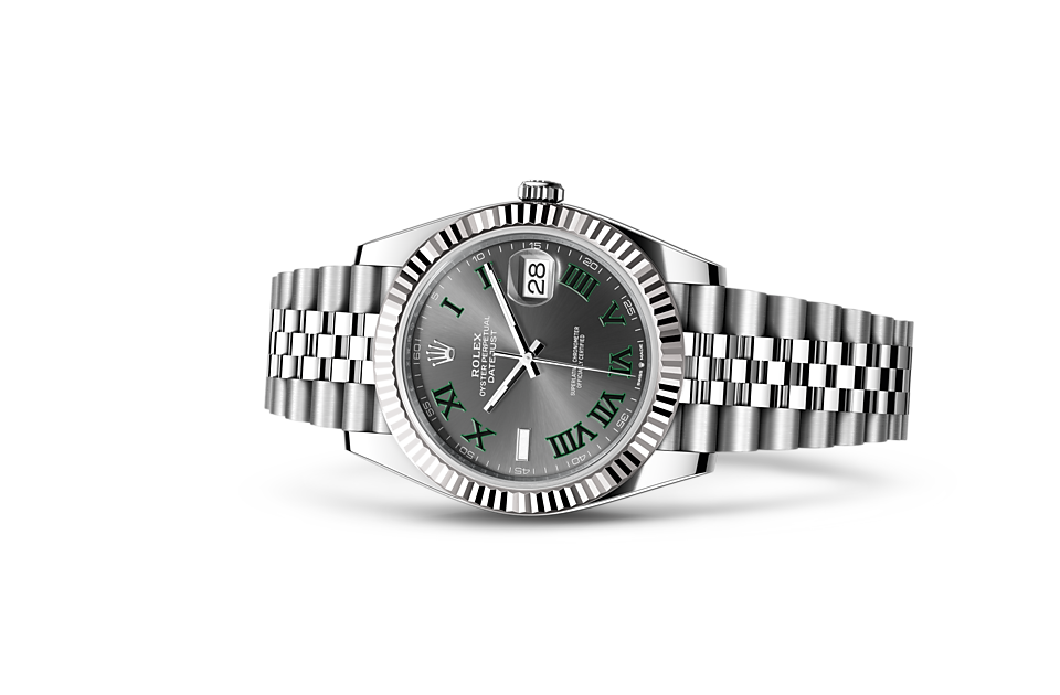 Rolex Datejust 41 Oyster, 41 mm, Oystersteel and white gold - M126334-0022 at Juwelier Wagner