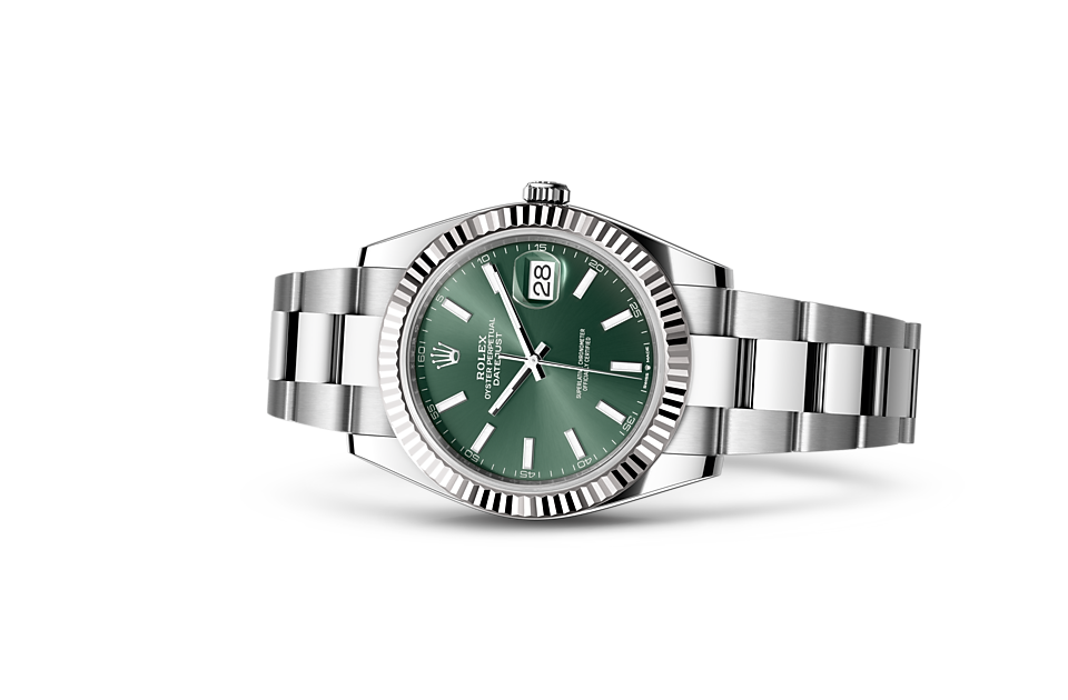 Rolex Datejust 41 Oyster, 41 mm, Oystersteel and white gold - M126334-0027 at Juwelier Wagner