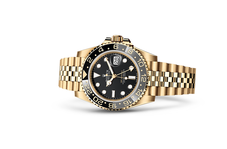 Rolex GMT-Master II Oyster, 40 mm, yellow gold - M126718GRNR-0001 at Juwelier Wagner