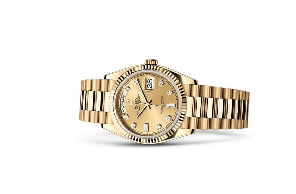 Rolex Day-Date 36 Oyster, 36 mm, yellow gold - M128238-0008 at Juwelier Wagner