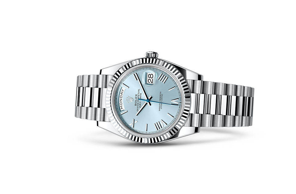Rolex Day‑Date 40 Oyster, 40 mm, Platin - M228236-0012 at Juwelier Wagner