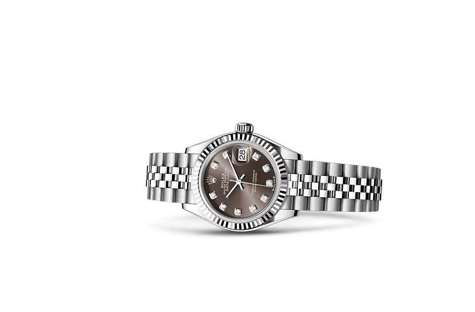 Rolex Lady-Datejust Oyster, 28 mm, Oystersteel and white gold - M279174-0015 at Juwelier Wagner