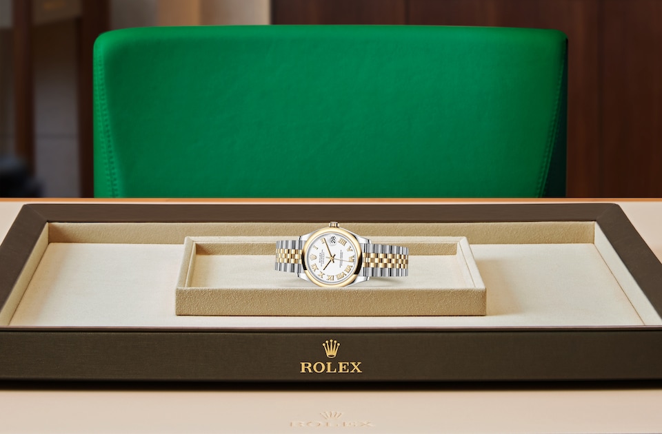 Rolex Datejust 31 Oyster, 31 mm, Oystersteel and yellow gold - M278243-0002 at Juwelier Wagner