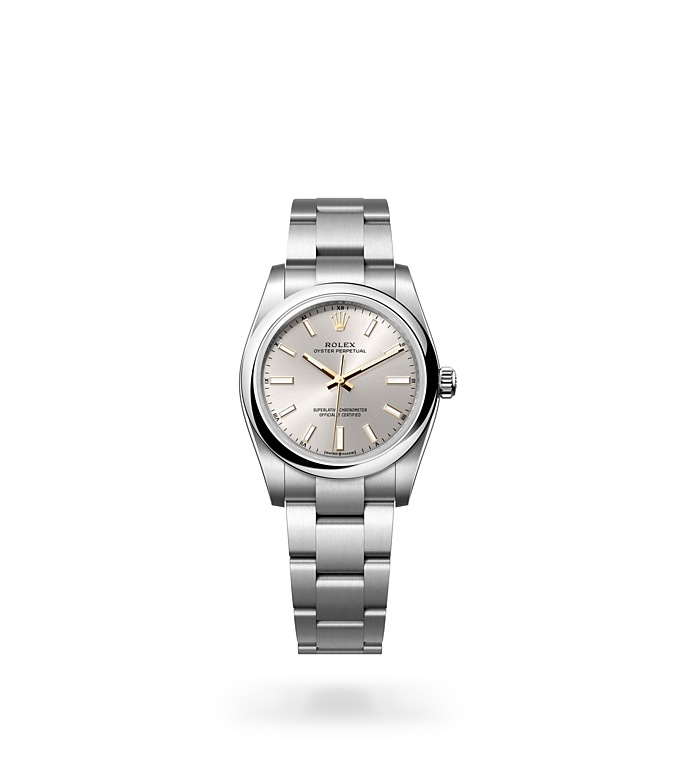 Rolex Oyster Perpetual 34 Oyster, 34 mm, Edelstahl Oystersteel - M124200-0001 at Juwelier Wagner