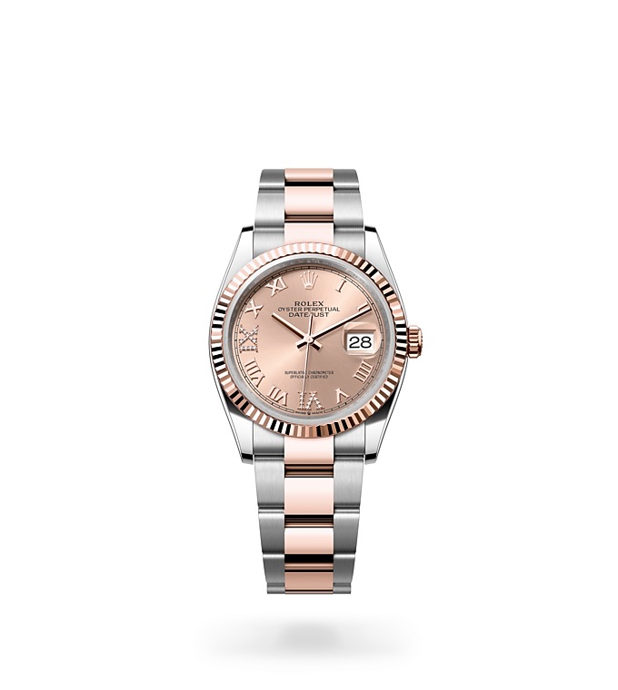Rolex Datejust 36 Oyster, 36 mm, Oystersteel and Everose gold M126231-0028 at Juwelier Wagner