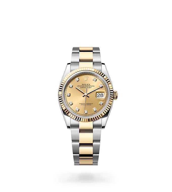 Rolex Datejust 36 Oyster, 36 mm, Oystersteel and yellow gold - M126233-0018 at Juwelier Wagner