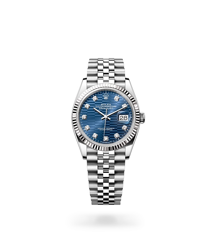 Rolex Datejust 36 Oyster, 36 mm, Oystersteel and white gold M126234-0057 at Juwelier Wagner
