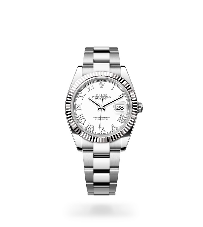 Rolex Datejust 41 Oyster, 41 mm, Oystersteel and white gold M126334-0023 at Juwelier Wagner