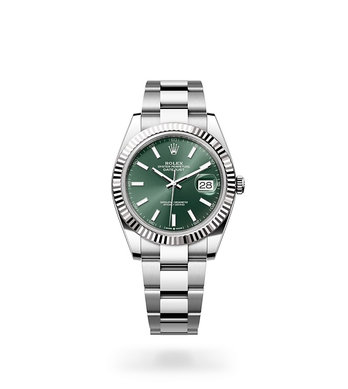 Rolex Datejust 41 Oyster, 41 mm, Oystersteel and white gold - M126334-0027 at Juwelier Wagner
