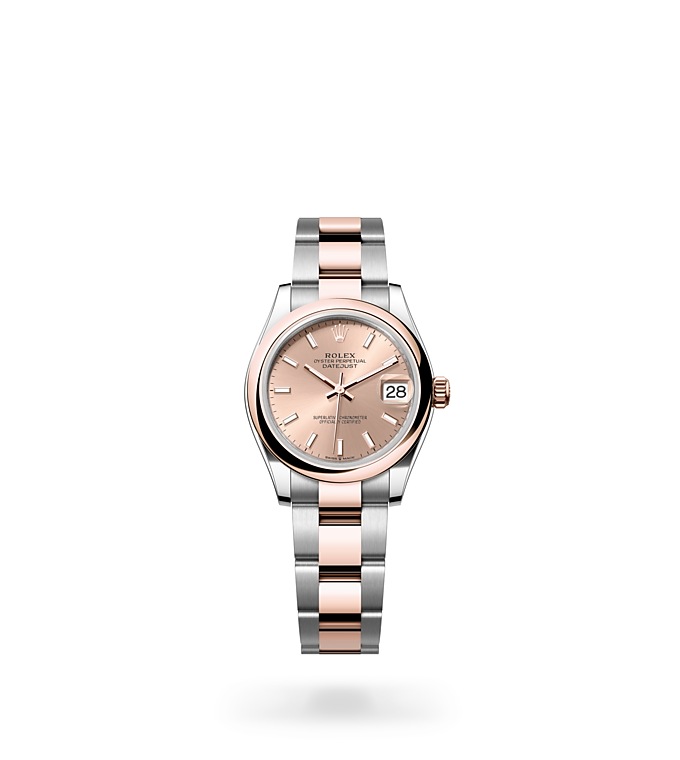 Rolex Datejust 31 Oyster, 31 mm, Oystersteel and Everose gold M278241-0009 at Juwelier Wagner