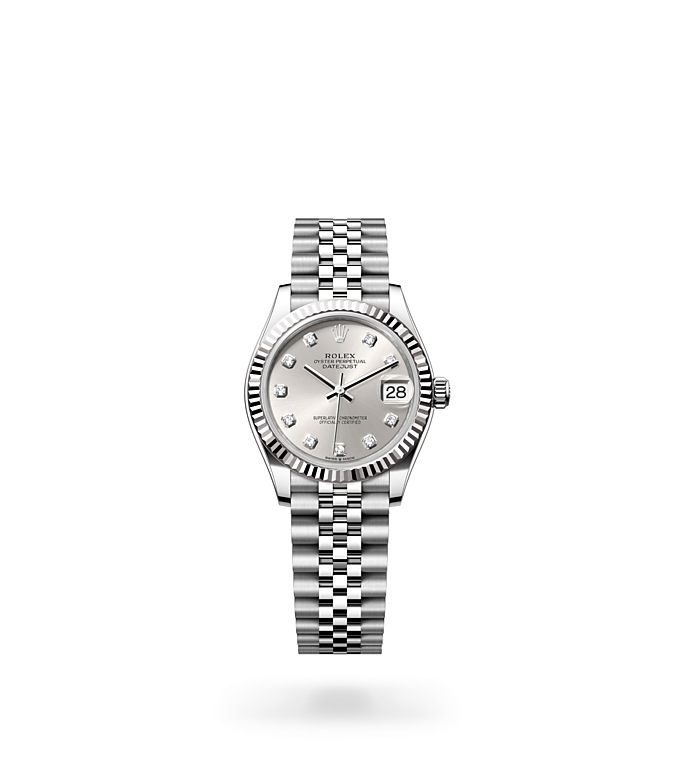 Rolex Datejust 31 Oyster, 31 mm, Oystersteel and white gold - M278274-0030 at Juwelier Wagner