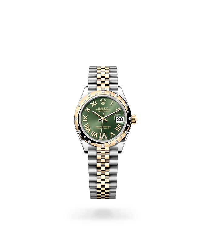 Rolex Datejust 31 Oyster, 31 mm, Oystersteel, yellow gold and diamonds - M278343RBR-0016 at Juwelier Wagner