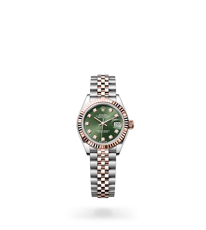 Rolex Lady‑Datejust Oyster, 28 mm, Edelstahl Oystersteel und Everose-Gold - M279171-0007 at Juwelier Wagner