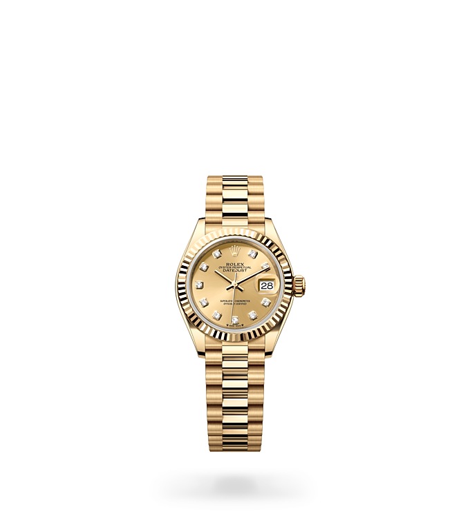 Rolex Lady‑Datejust Oyster, 28 mm, Gelbgold M279178-0017 at Juwelier Wagner
