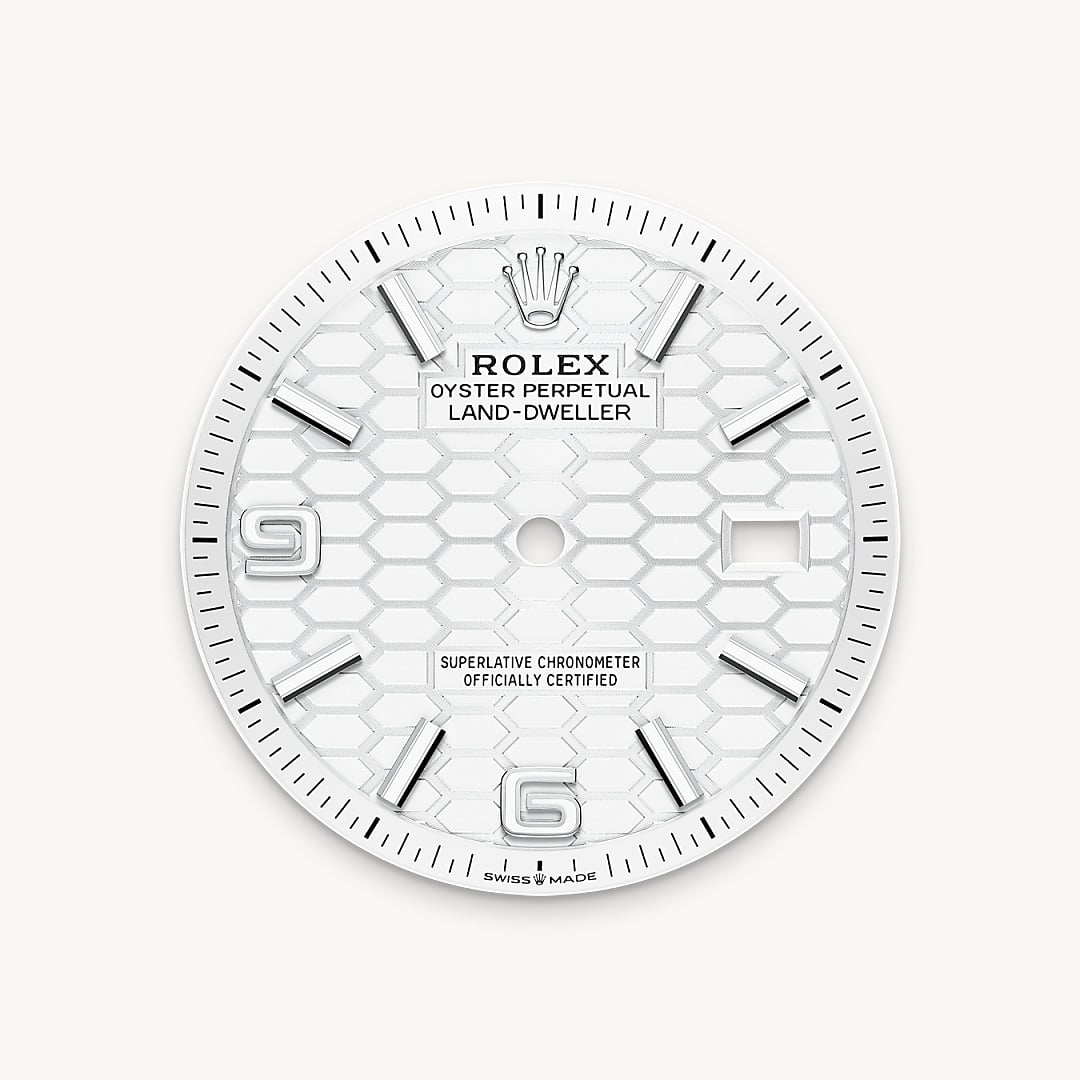 Tiefweißes Zifferblatt