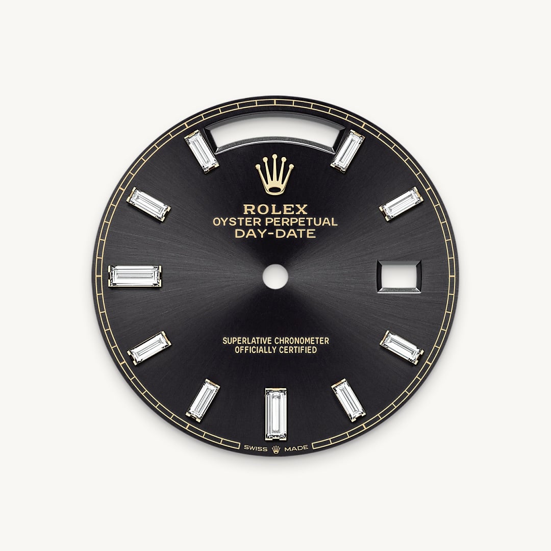 Bright black dial