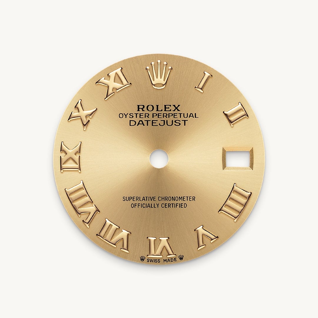 Champagner­farbenes Zifferblatt