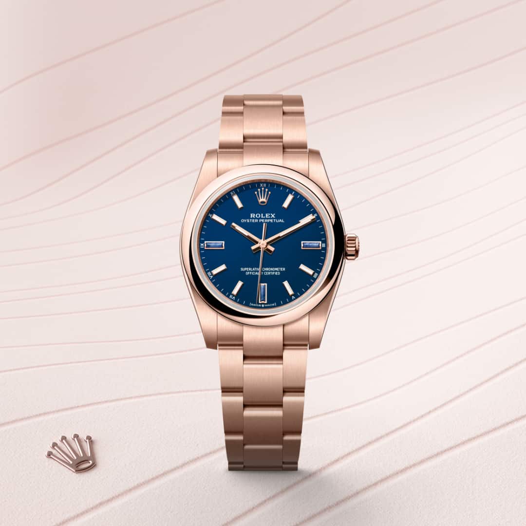 Rolex Oyster Perpetual 34 Oyster, 34 mm, Everose-Gold M124205-0002